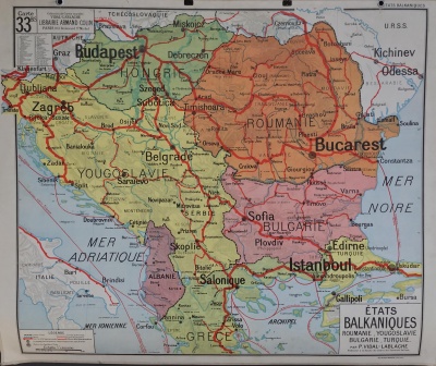 Map of South Eastern Europe
